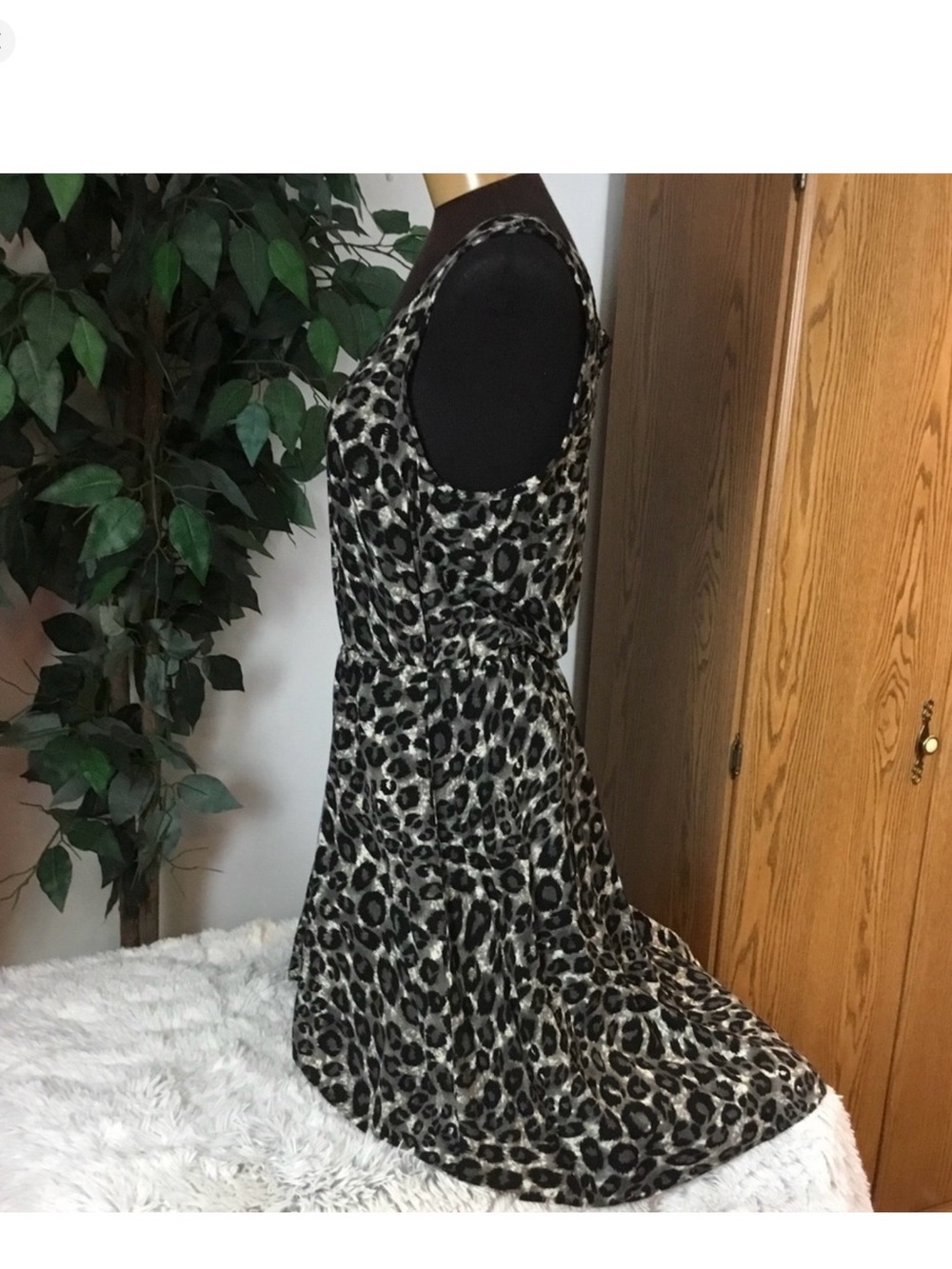 Metaphor Leopard Print Hi Lo Dress Size XL Sleeveless Animal Print - Picture 3 of 16